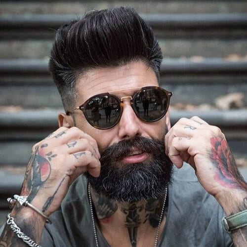 Classic Pompadour hairstyles
