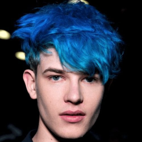 blue hair dye men