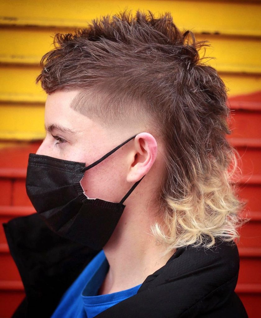 Fade mullet hairstyle