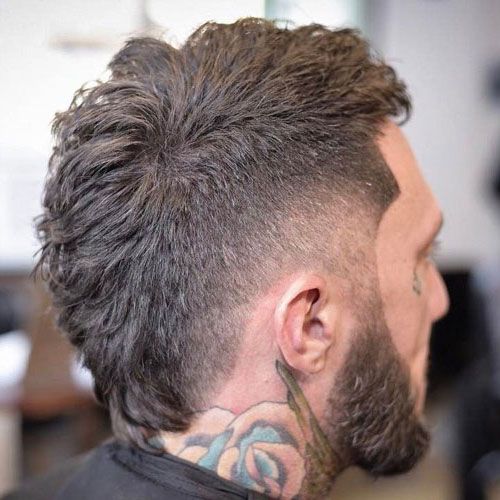 Elegant Mullet Over Burst Fade