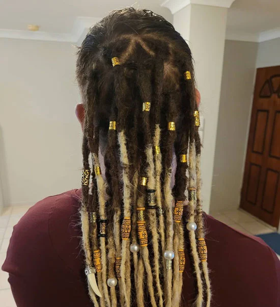 Accessorized Dread Mullet